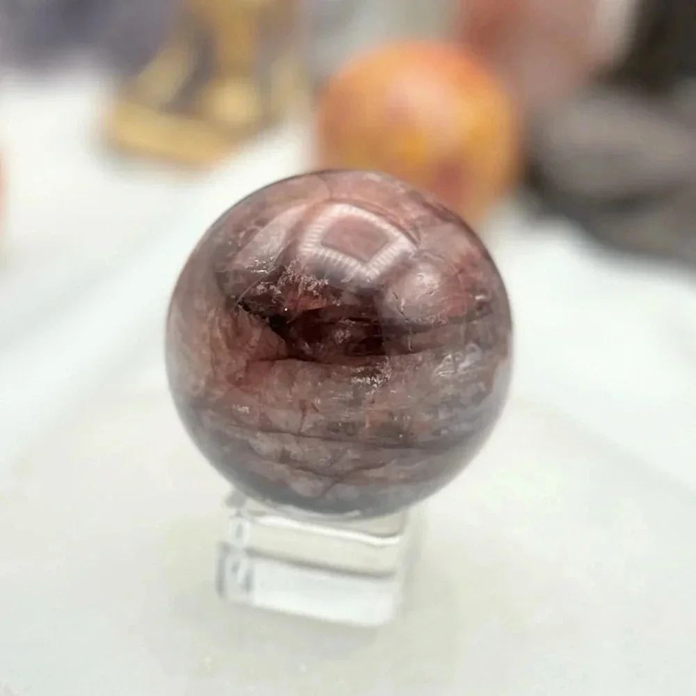 🔥🔥 HQ Fire Quartz Sphere: Ignite Passion and Clarity C - Picture 5 of 6